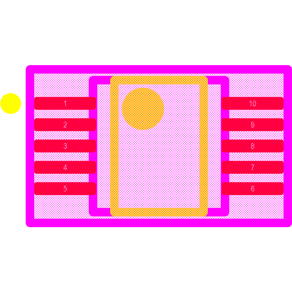 TPS2490DGS Footprint - Texas Instruments