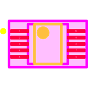 TPS2490DGS Footprint - Texas Instruments