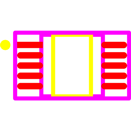 TPS2490DGS Footprint - Texas Instruments