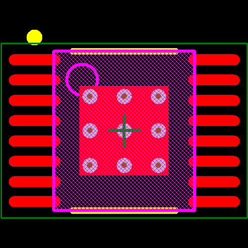 MAX5069BAUE+ Footprint - Analog Devices