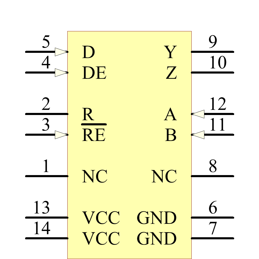 SN65HVD53DRG4 Symbol - Texas Instruments
