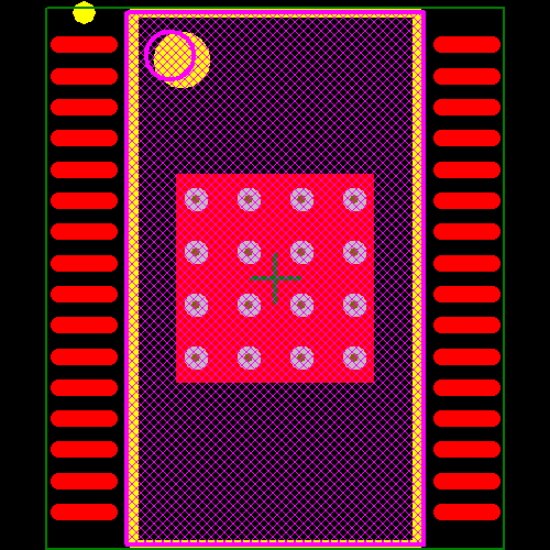 TLC5947DAPRG4 Footprint - Texas Instruments