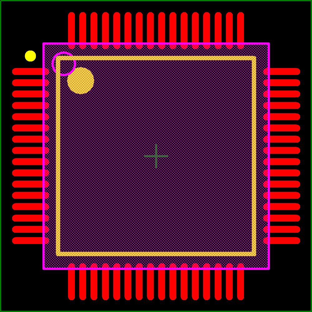 PIC17C752-16/PT Footprint - Microchip
