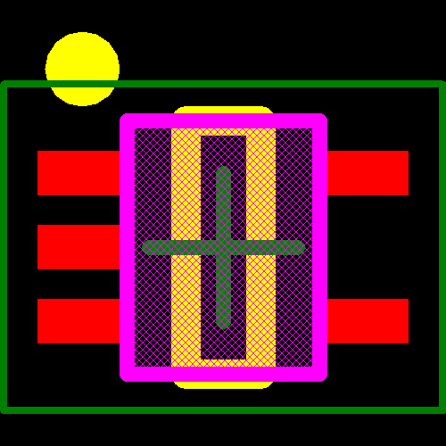TPD3E001DRLR Footprint - Texas Instruments