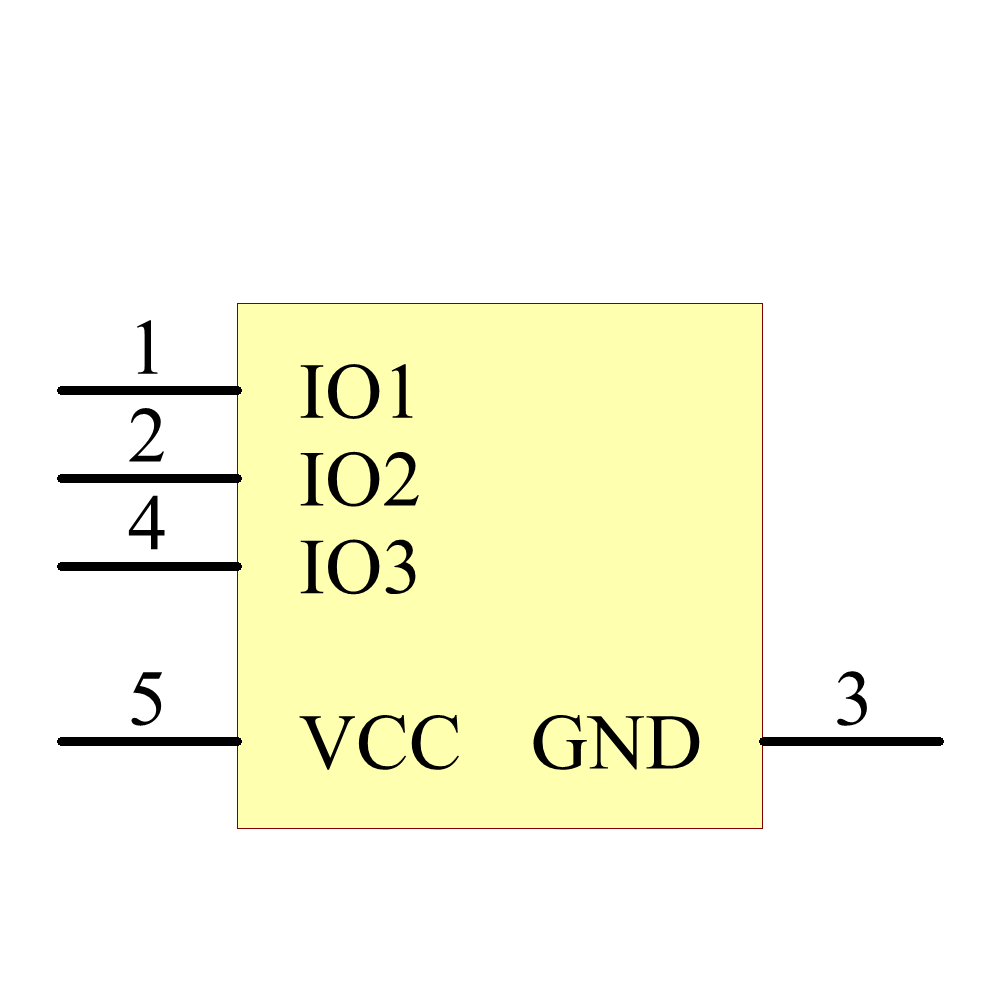TPD3E001DRLR Symbol - Texas Instruments