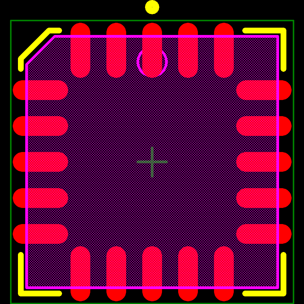 SNJ54LS174FK Footprint - Texas Instruments
