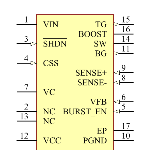 LT3800EFE Symbol - Analog Devices / Linear Technology