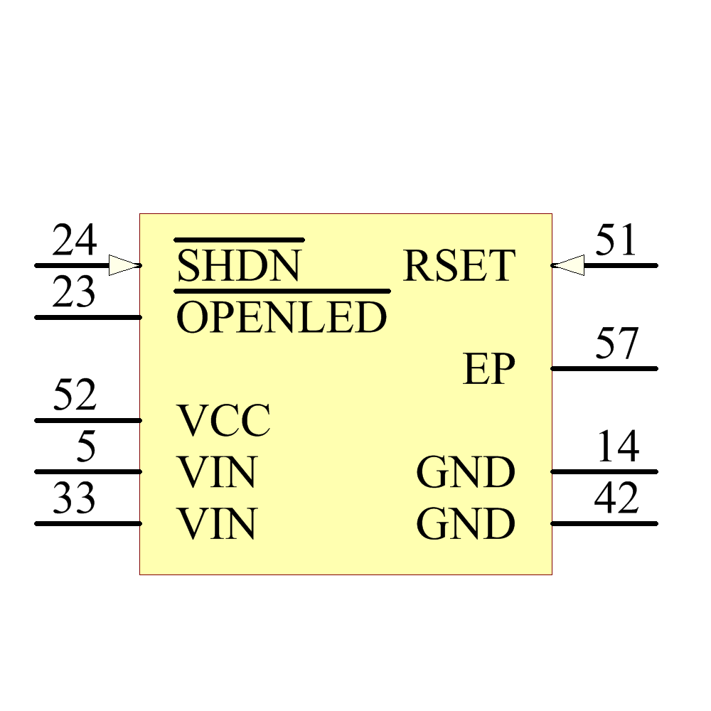 LT3595AEUHH#PBF Symbol - Analog Devices