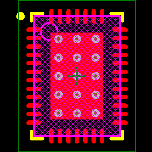 LT3476IUHF#PBF Footprint - Analog Devices