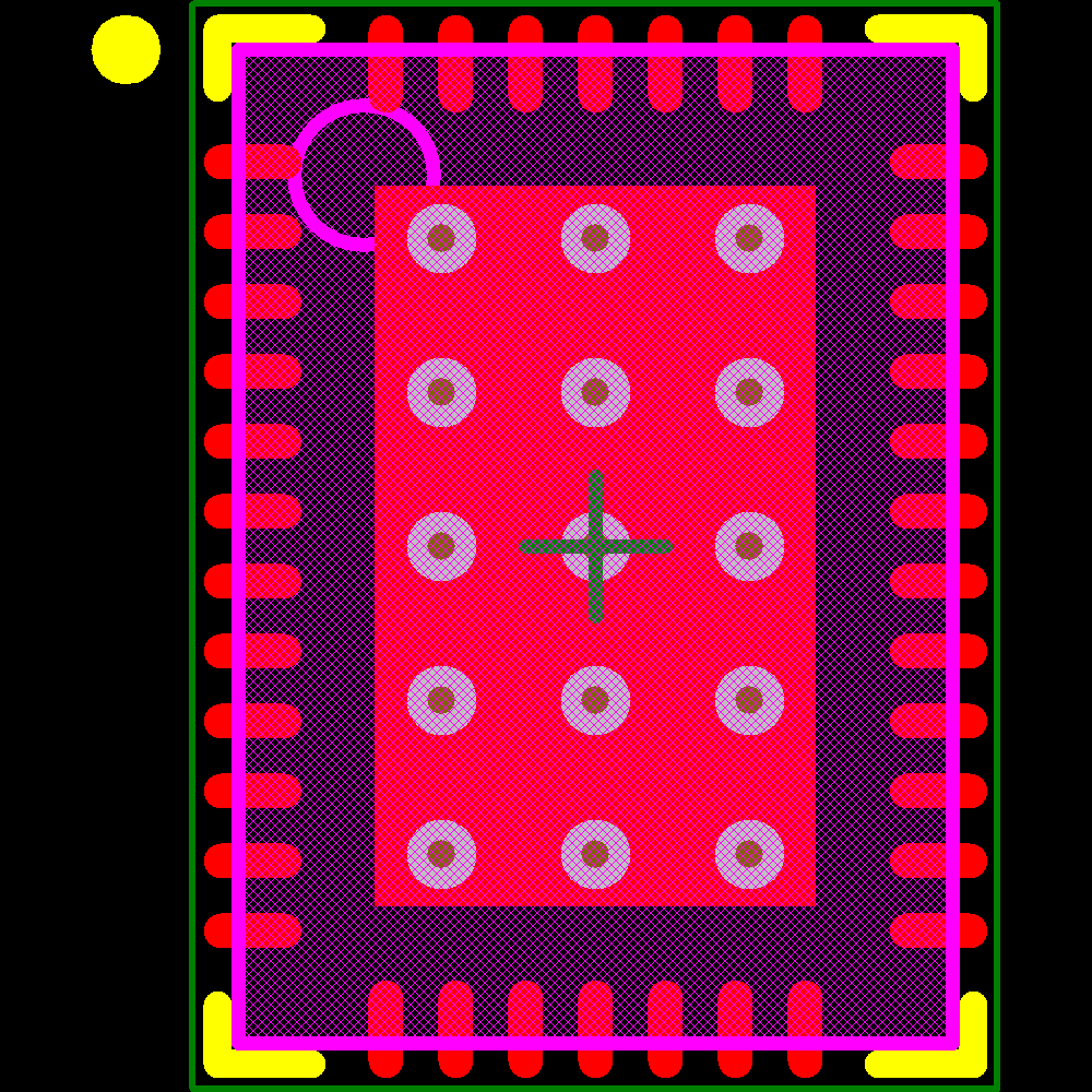 LT3476IUHF#PBF Footprint - Analog Devices