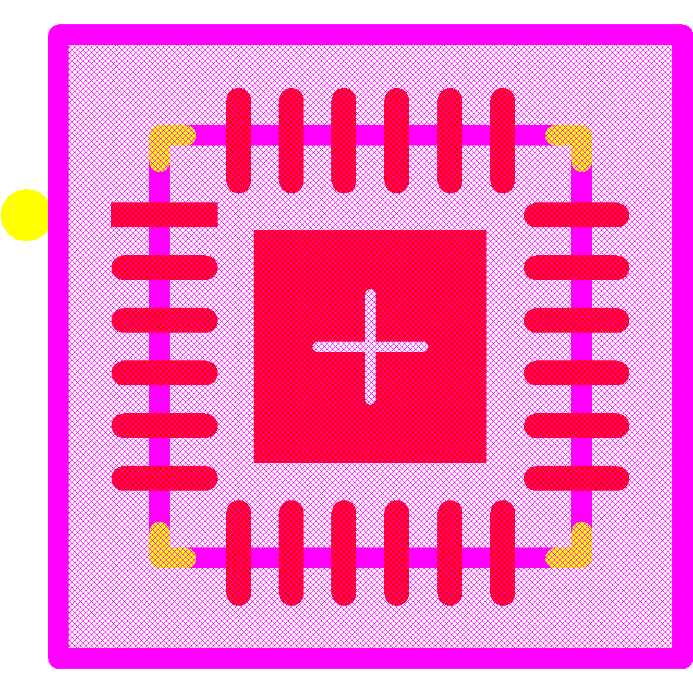 TLC59283RGER Footprint - Texas Instruments
