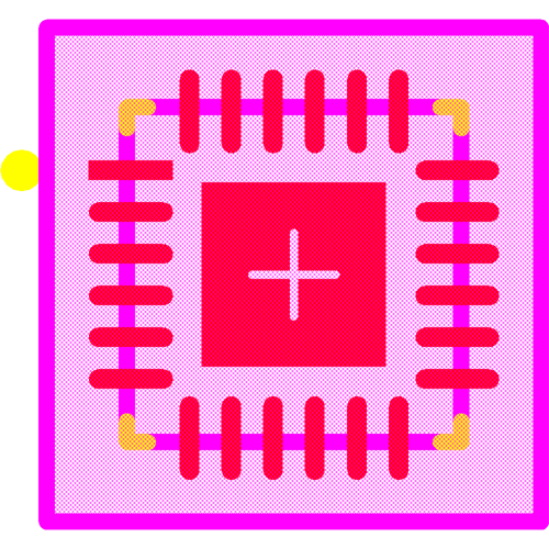 TLC59283RGER Footprint - Texas Instruments