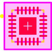 TLC59283RGER Footprint - Texas Instruments