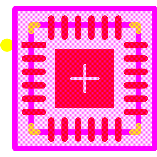 TLC59283RGER Footprint - Texas Instruments