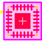 TLC59283RGER Footprint - Texas Instruments