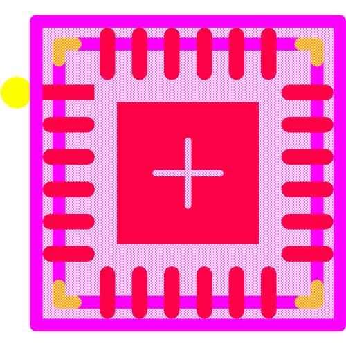 TLC59283RGER Footprint - Texas Instruments