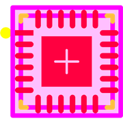 TLC59283RGER Footprint - Texas Instruments