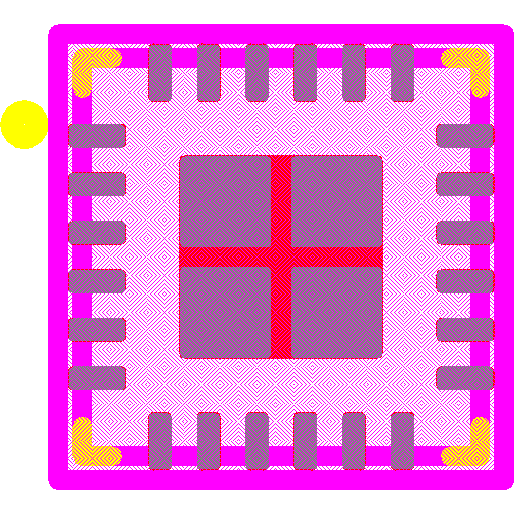 TLC59283RGER Footprint - Texas Instruments
