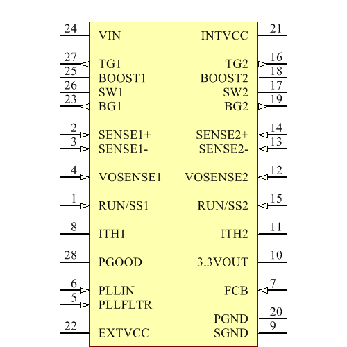 LTC3728IG#TRPBF Symbol - Analog Devices