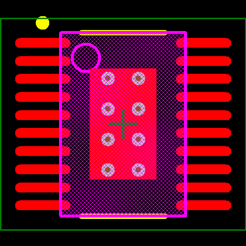 TPS61199PWP Footprint - Texas Instruments