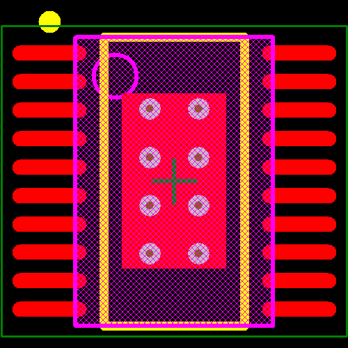TPS61199PWP Footprint - Texas Instruments