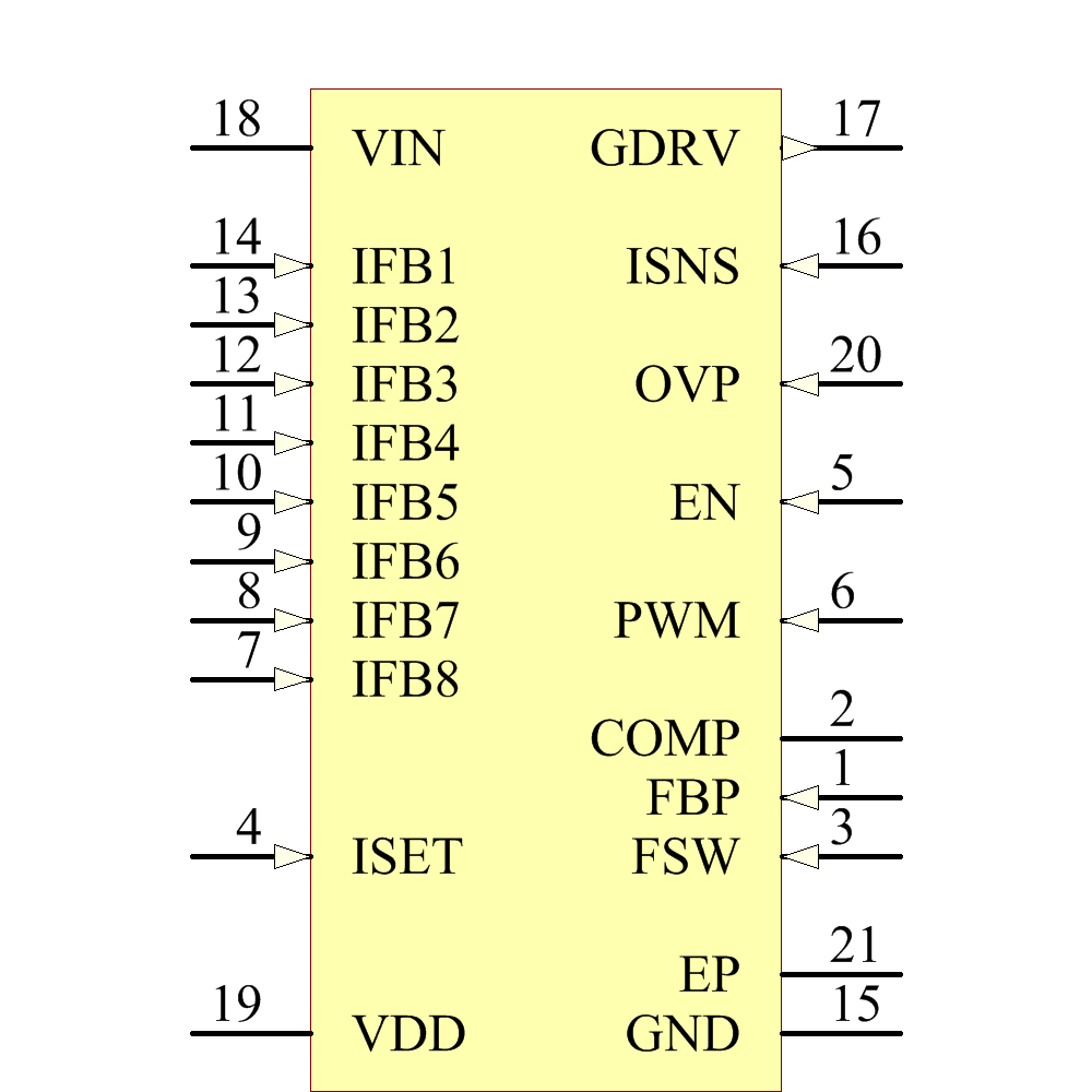 TPS61199PWP Symbol - Texas Instruments
