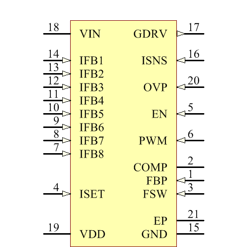 TPS61199PWP Symbol - Texas Instruments