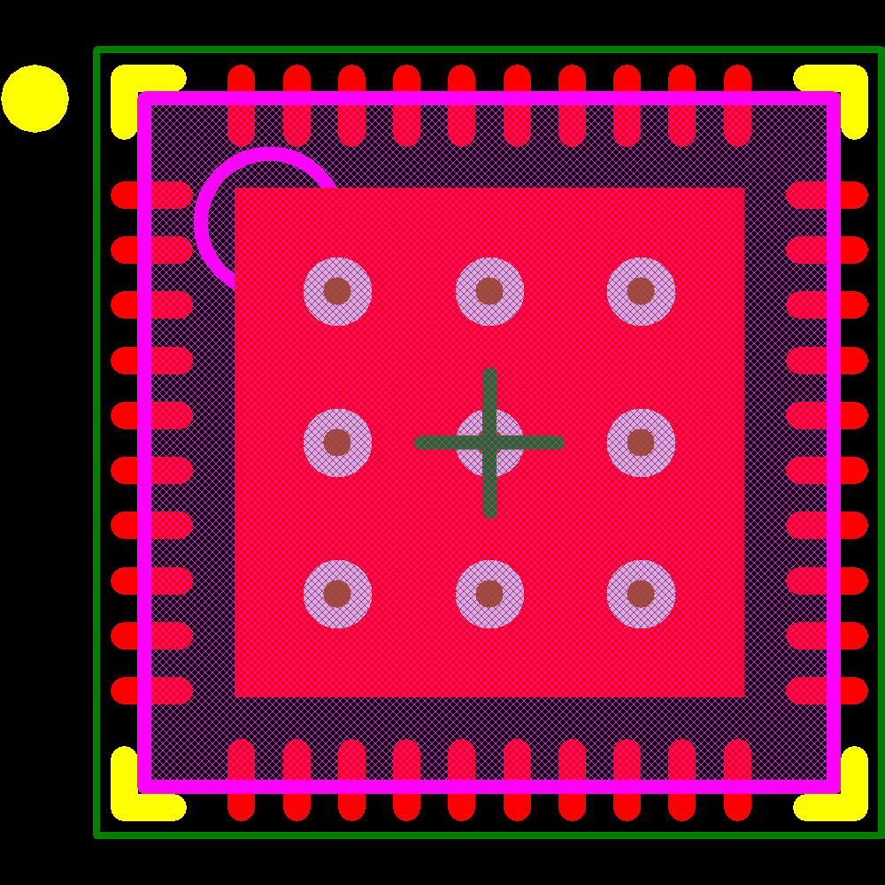 PIC16LF1904T-I/MV Footprint - Microchip