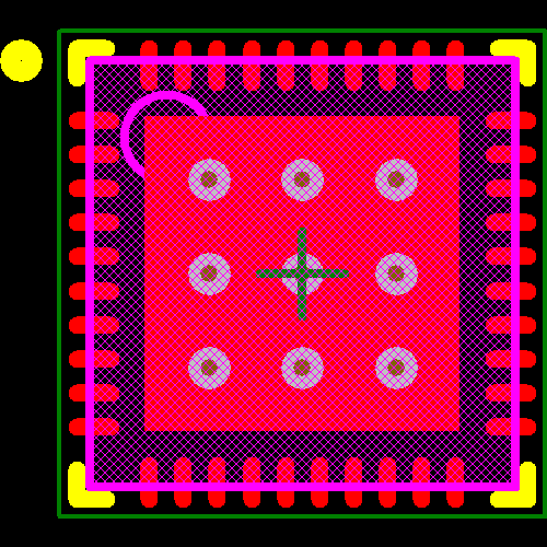PIC16LF1904T-I/MV Footprint - Microchip