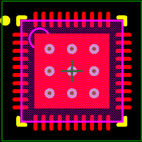 PIC16LF1904T-I/MV Footprint - Microchip
