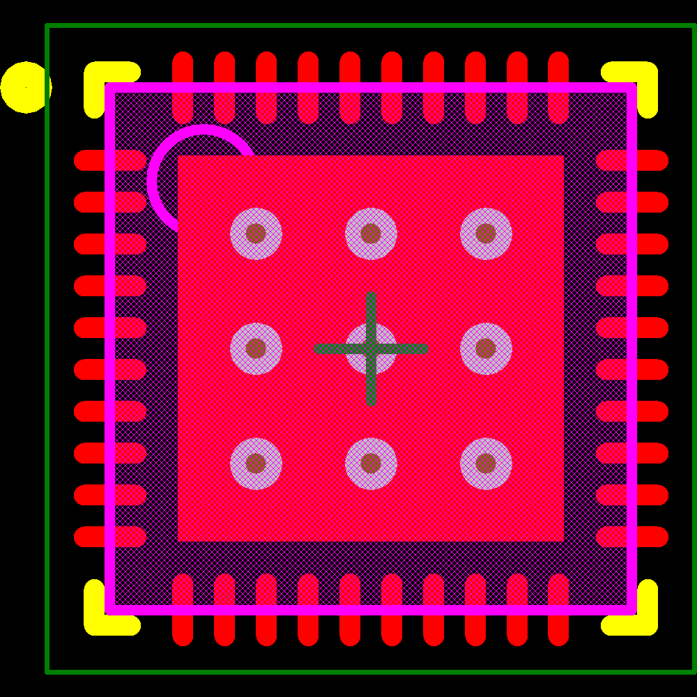 PIC16LF1904T-I/MV Footprint - Microchip