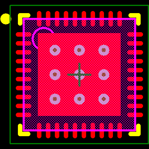PIC16LF1904T-I/MV Footprint - Microchip