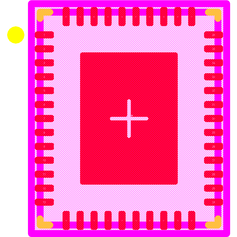 LP5030RJVR Footprint - Texas Instruments