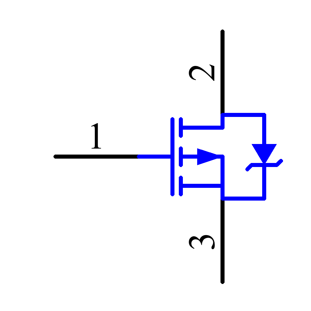 NTD25P03L1G Symbol - onsemi