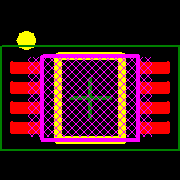 SN74LVC2G66DCUT Footprint - Texas Instruments