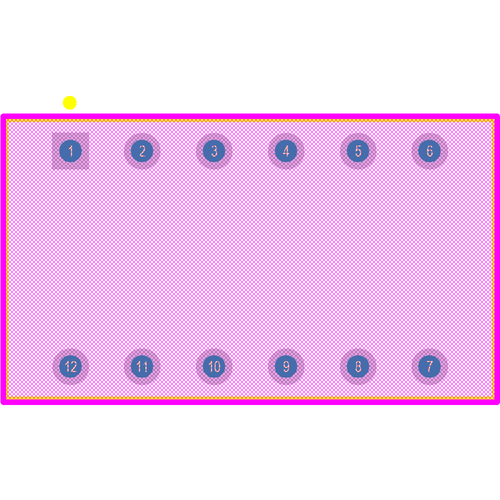 78B06ST Footprint - Grayhill