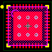PIC16LF1789-I/MV Footprint - Microchip