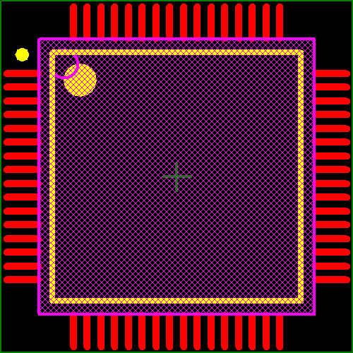 C8051F709-GQ Footprint - Silicon Lab
