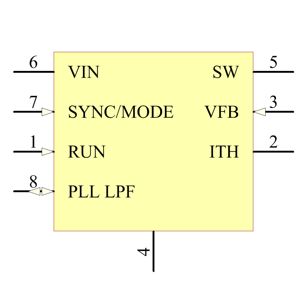 LTC3404IMS8 Symbol - Analog Devices / Linear Technology