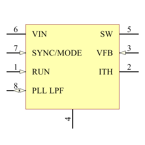 LTC3404IMS8 Symbol - Analog Devices / Linear Technology