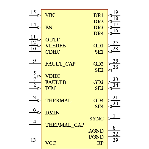 LM3464AMH/NOPB Symbol - Texas Instruments