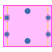 B3F-4000 Footprint - Omron