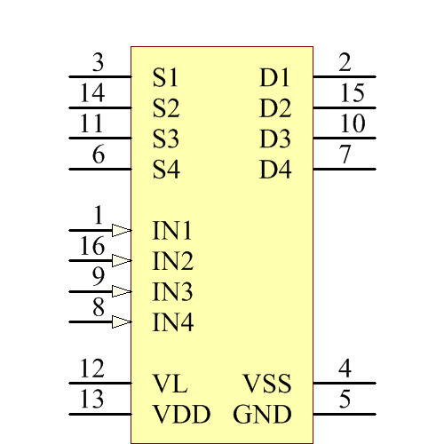 ADG432BRZ Symbol - Analog Devices