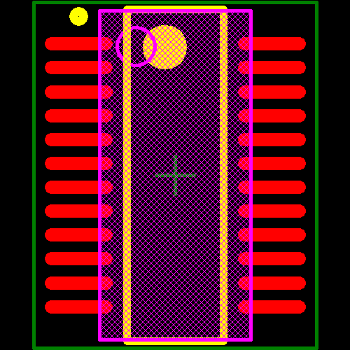 TLC5927IDBQR Footprint - Texas Instruments