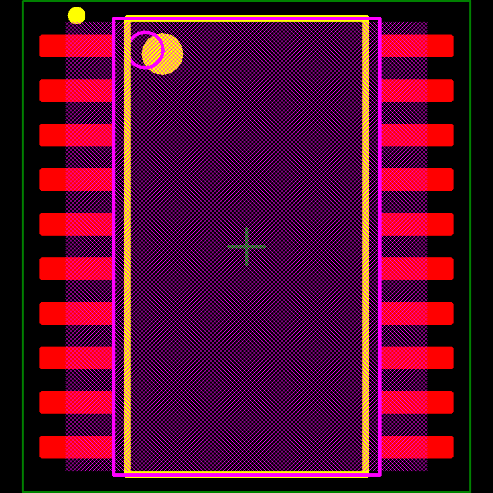 SN74LS377DW Footprint - Texas Instruments