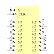 SN74LS377DW Symbol - Texas Instruments