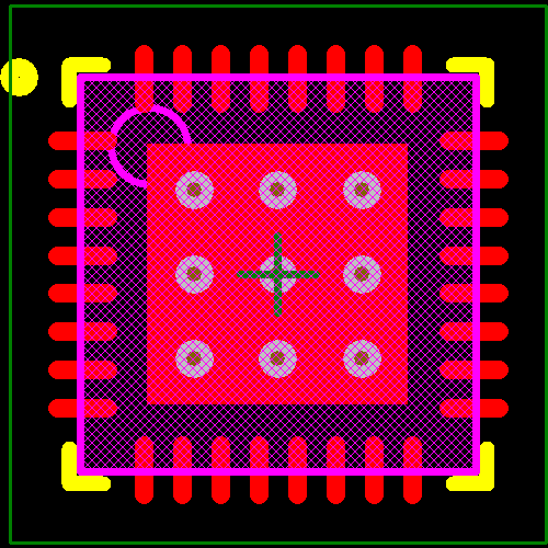 AT86RF212-ZUR Footprint - Microchip