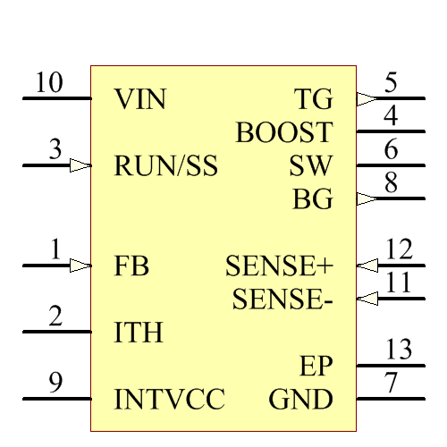 LTC3854EDDB#TRMPBF Symbol - Analog Devices