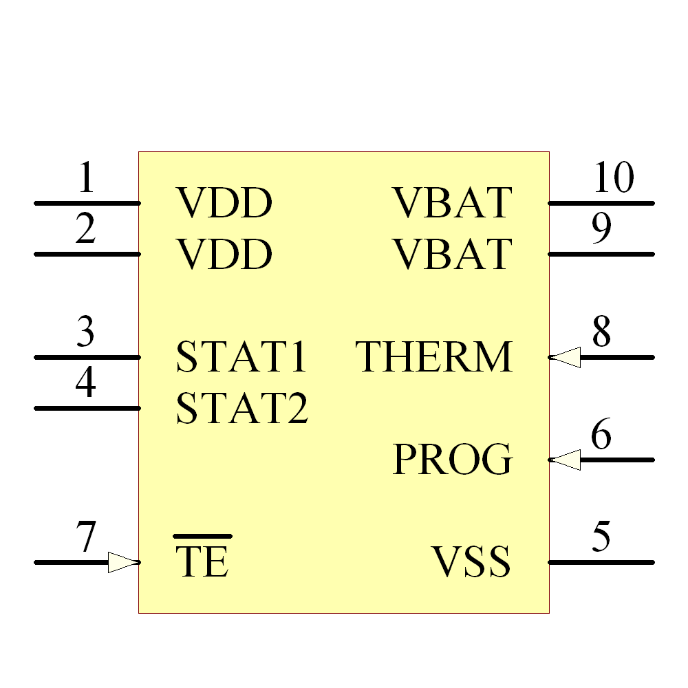 MCP73834T-FCI/UN Symbol - Microchip