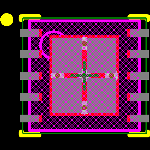 LM34910SD/NOPB Footprint - Texas Instruments